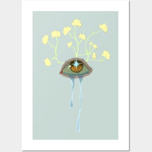 Crying flowers Posters and Art